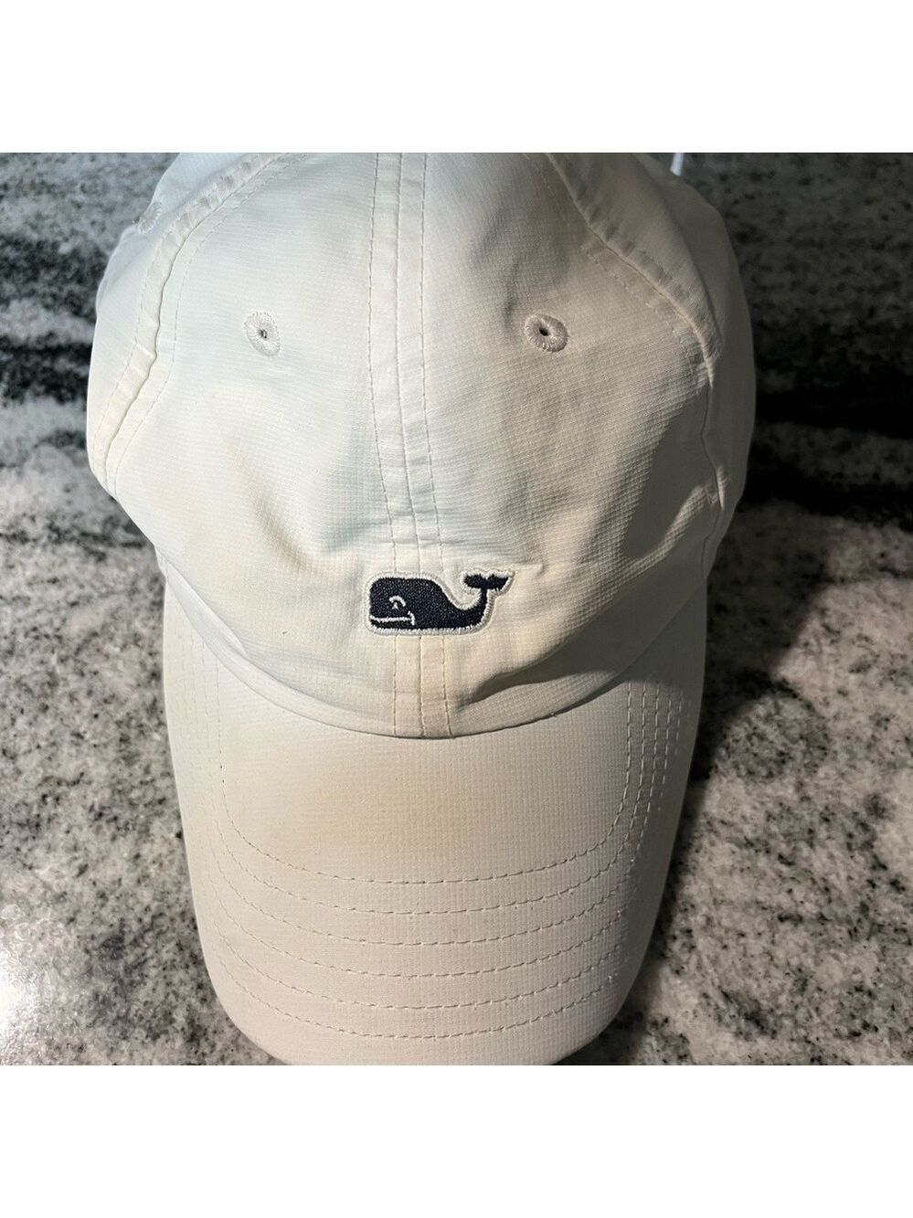 Vineyard Vines Hat Cap Strap Back White Whale Logo Adjustable Casual Mens